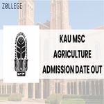 KAU MSc Agriculture Admission Date Out